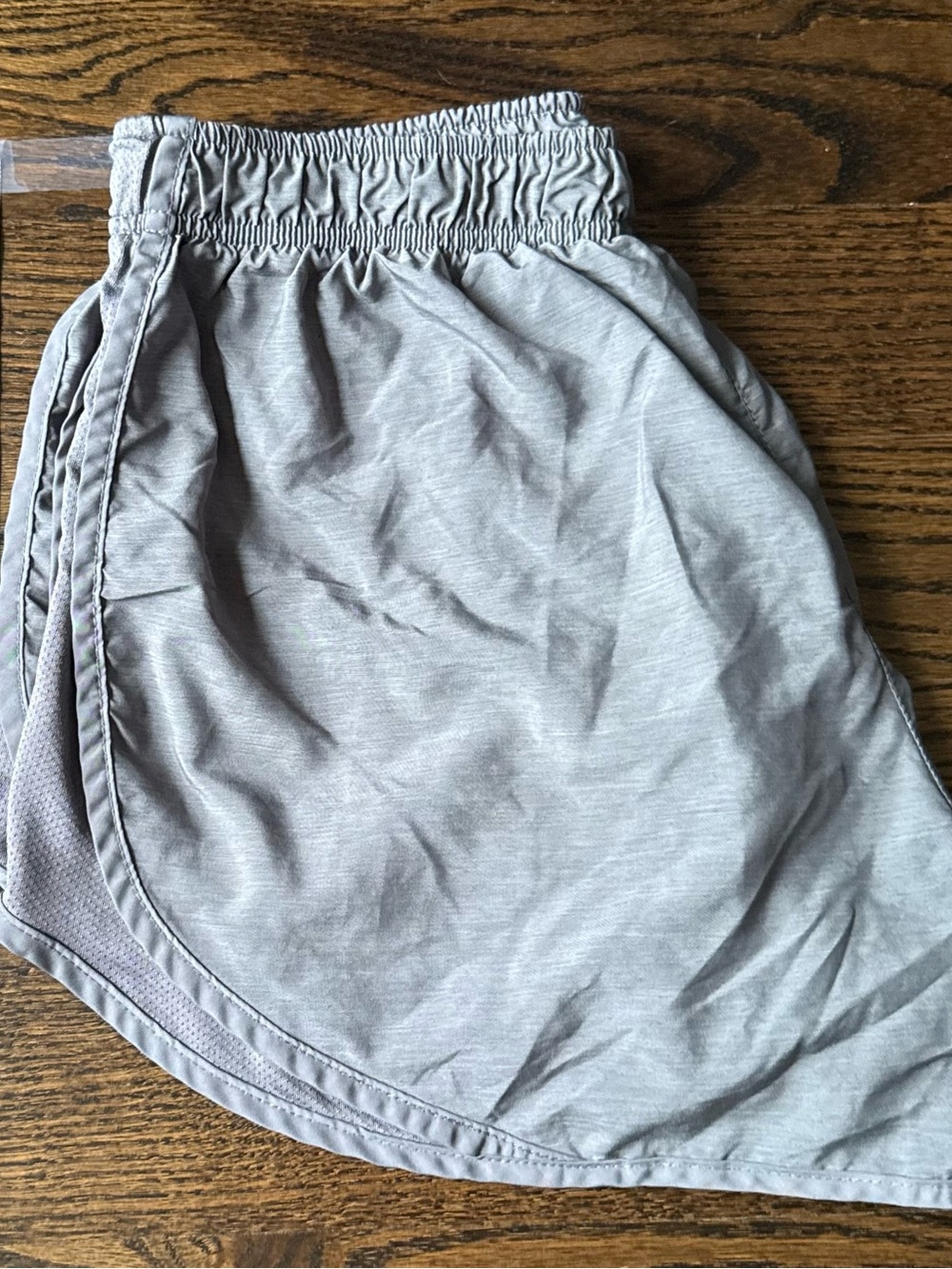 Nike Women’s Heather Gray Athletic Shorts with Elastic Waist - Picture 4 of 5